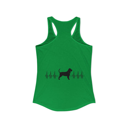 My Heart Beats For Bloodhounds Women's Racerback Tank