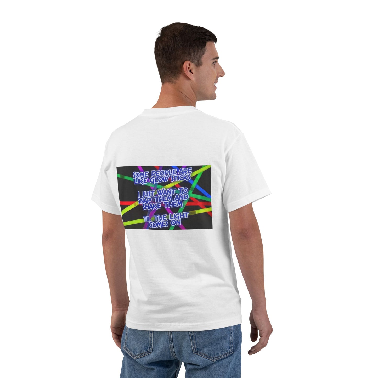 Glow Sticks Men's Short-Sleeve Crewneck Tee