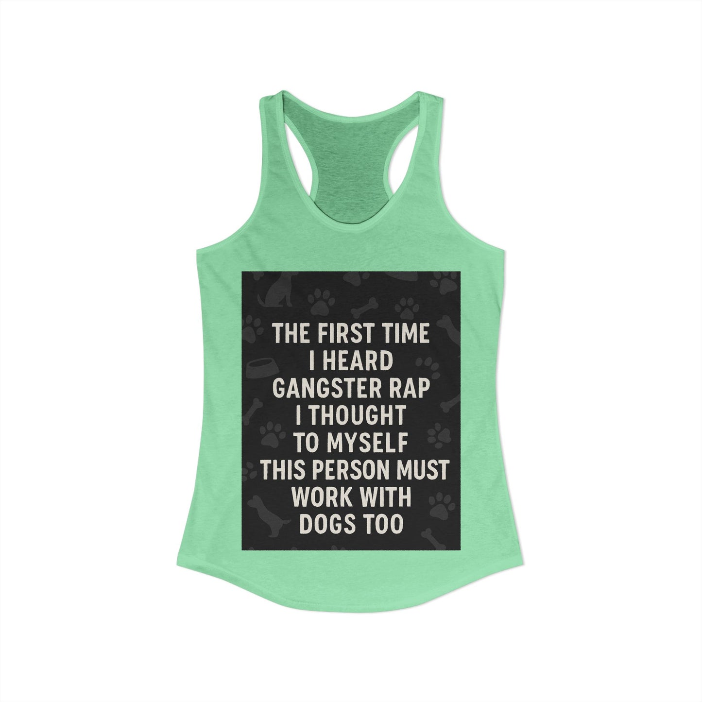 Gangster Rap Women's Racerback Tank