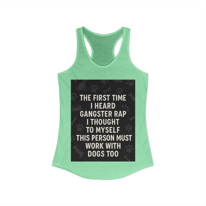 Gangster Rap Women's Racerback Tank