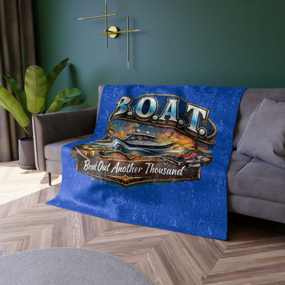 B.O.A.T. Crushed Velvet Blanket