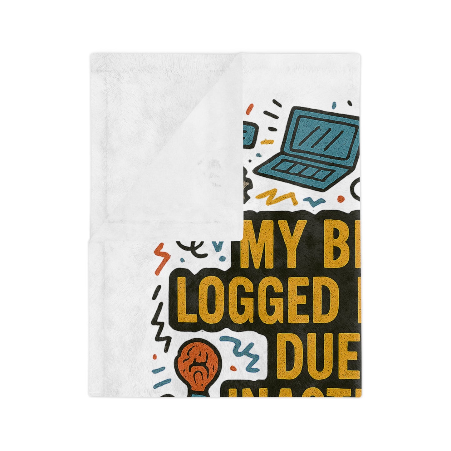 Logged Out Velveteen Microfiber Blanket