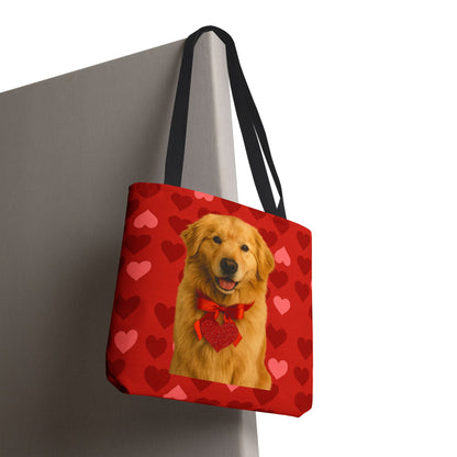 Cupid's Companion Golden Tote Bag
