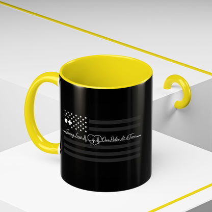 Thin White Line 2-Tone Coffee Mug