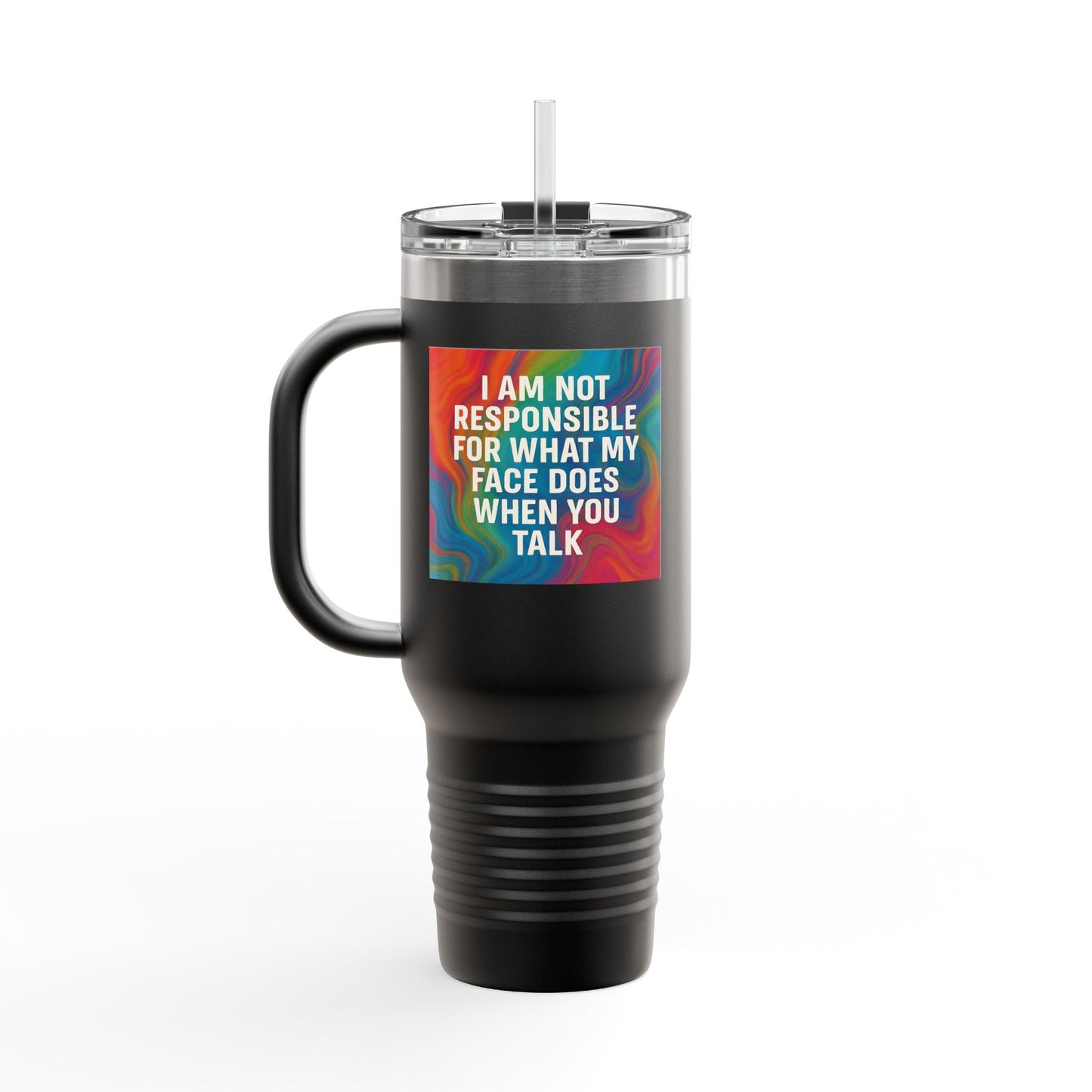 When You Talk Insulated Travel Mug