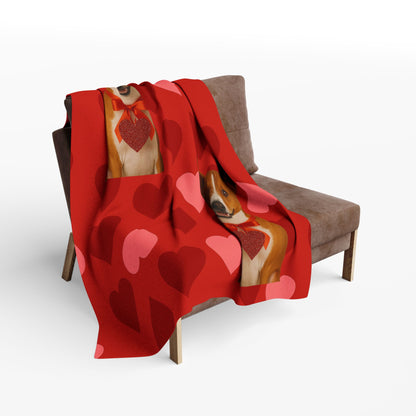 Cupid's Companion Basenji Arctic Fleece Blanket