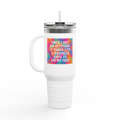 Fix My Face Insulated Travel Mug