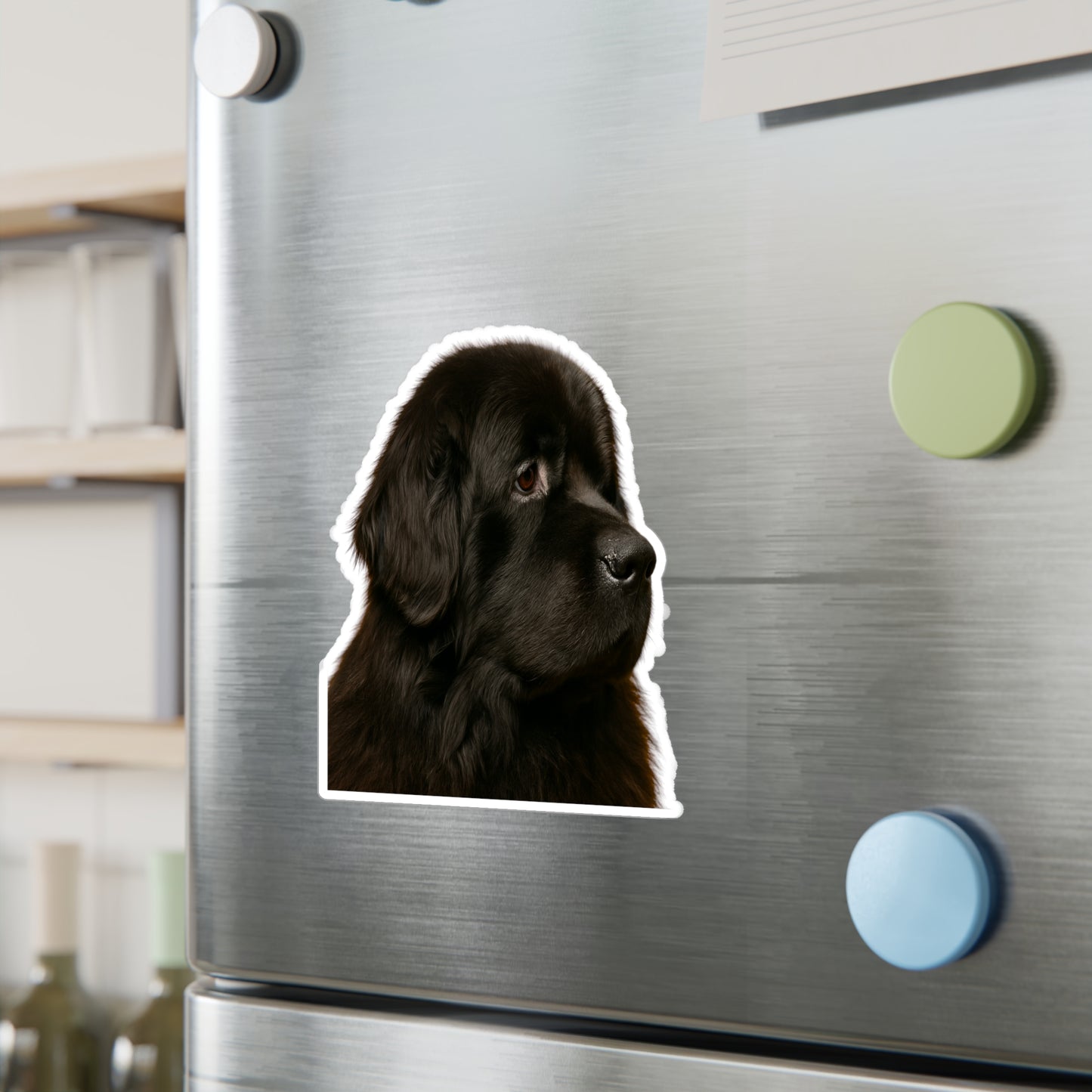 Newfie Head Vinyl Decal