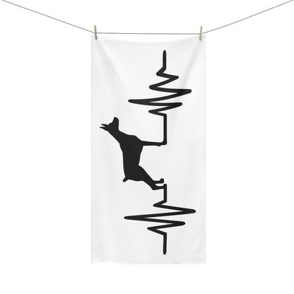 My Heart Beats For Dobermans Mink-Cotton  Beach Towel