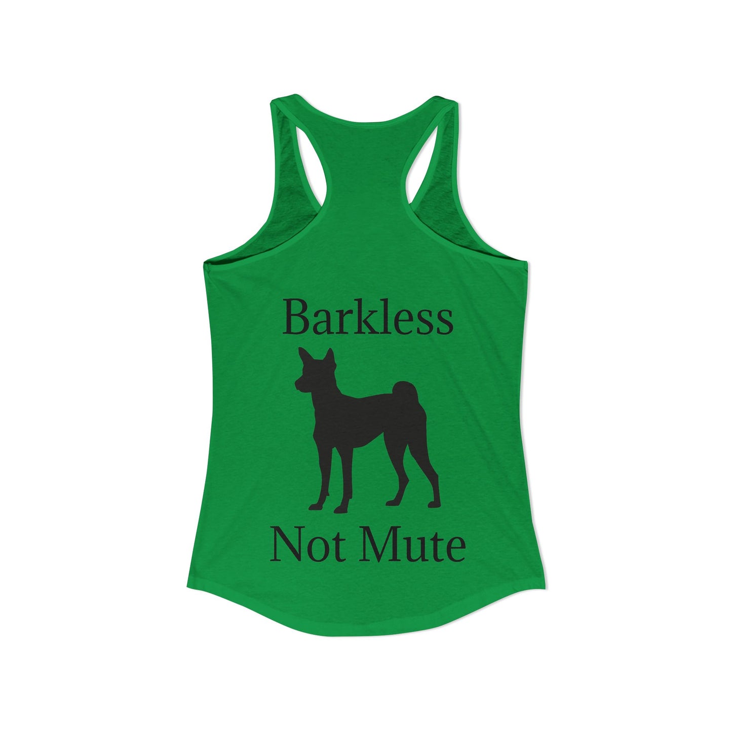 Barkless Not Mute Women's Racerback Tank