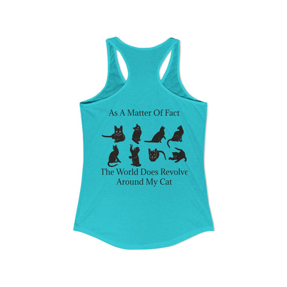 Matter Of Fact Cat Women's Racerback Tank