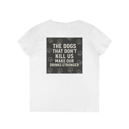 Drinks Stronger Women's V-Neck T-Shirt