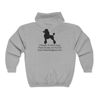 I Wonder Unisex Full Zip Hoodie