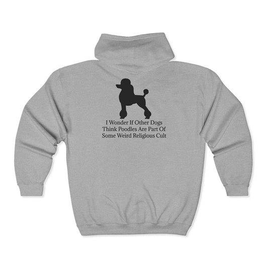 I Wonder Unisex Full Zip Hoodie