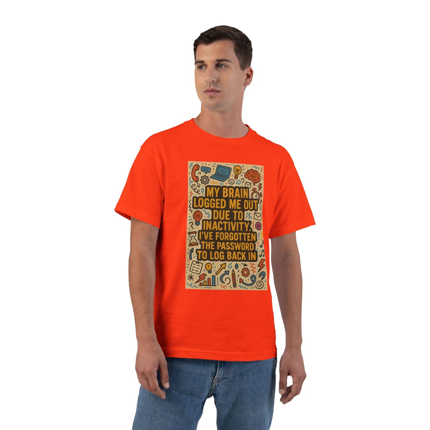 Logged Out Men's Short-Sleeve Crewneck Tee