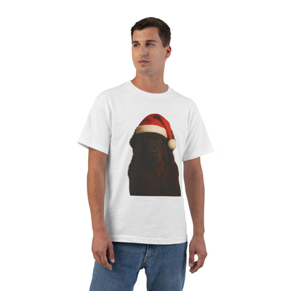 Santa Paws Newfie Men's Short-Sleeve Crewneck Tee