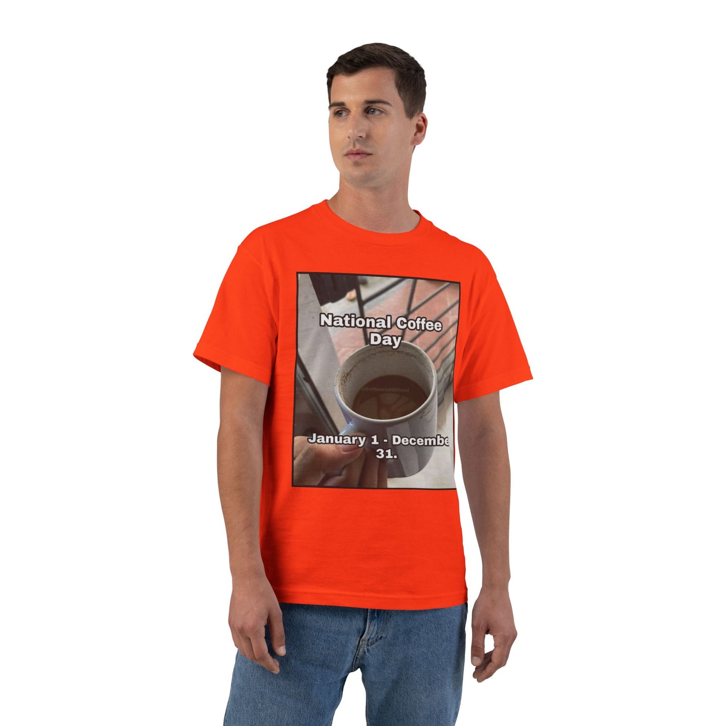 National Coffee Day Men's Short-Sleeve Crewneck Tee