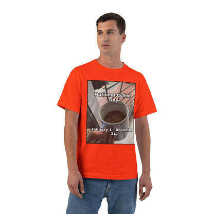 National Coffee Day Men's Short-Sleeve Crewneck Tee
