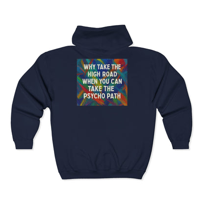 Psycho Path Unisex Full Zip Hoodie
