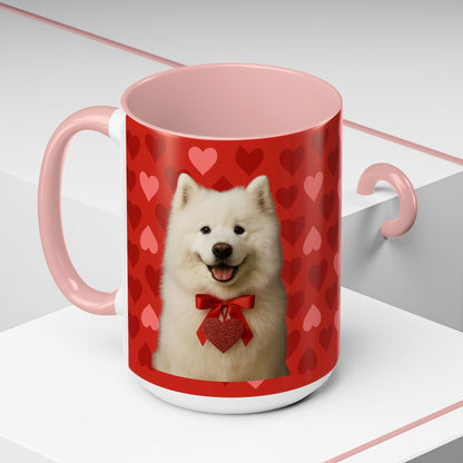 Cupid's Companion Samoyed 2-Tone Coffee Mug