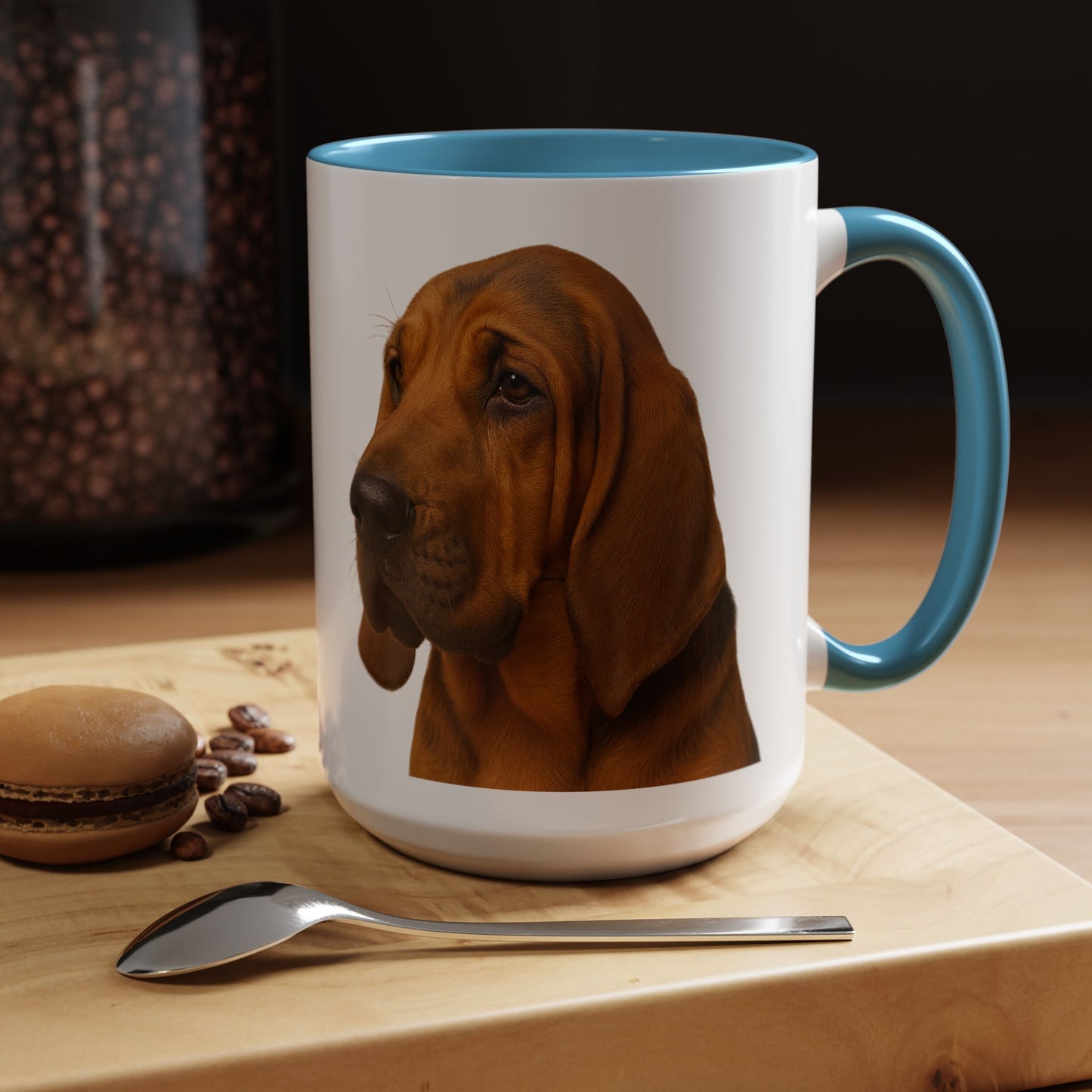 Bloodhound Head 2-Tone Coffee Mug