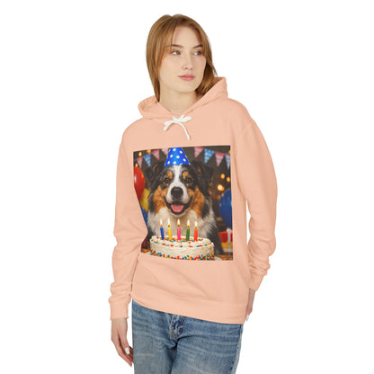 Birthday Buddy Aussie Unisex Lightweight Hoodie