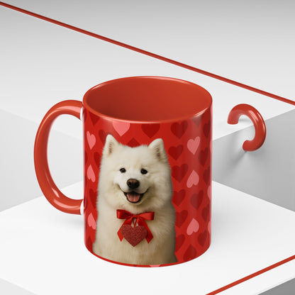 Cupid's Companion Samoyed 2-Tone Coffee Mug