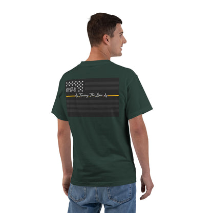 Thin Yellow Line Men's Short-Sleeve Crewneck Tee