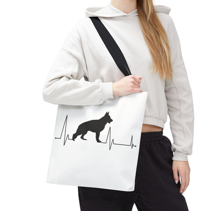 My Heart Beats For German Shepherds Tote Bag