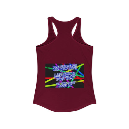 Glow Sticks Women's Racerback Tank