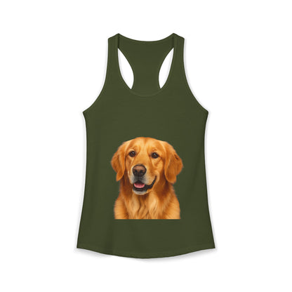 Golden Head Women's Racerback Tank
