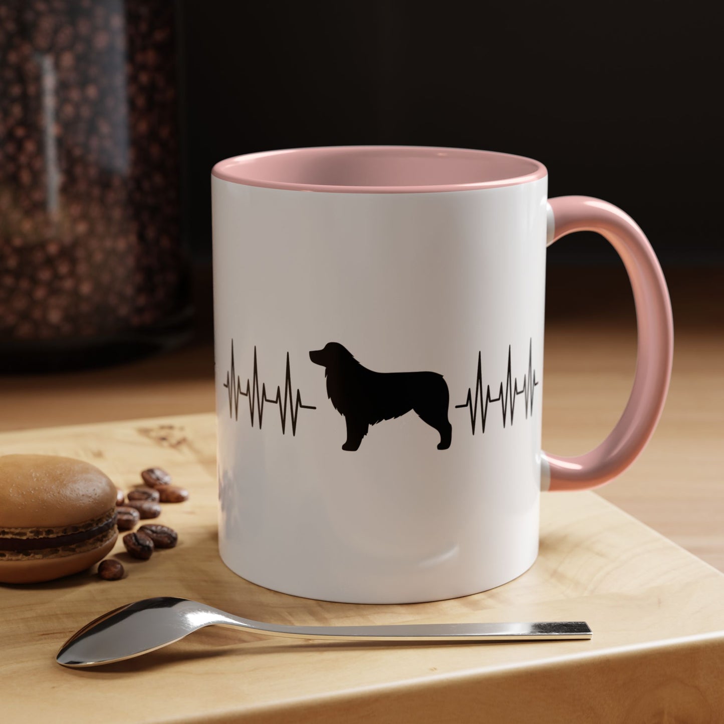 My Heart Beats For Aussies 2-Tone Coffee Mug