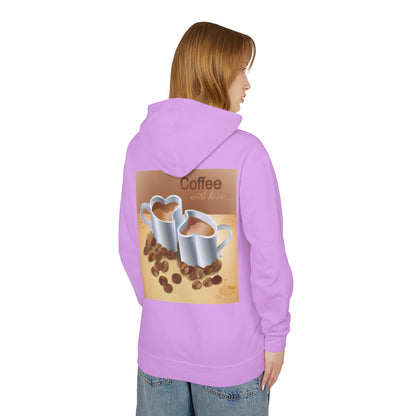 Coffee With Love Unisex Lightweight Hoodie