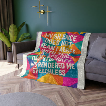 Speechless Crushed Velvet Blanket