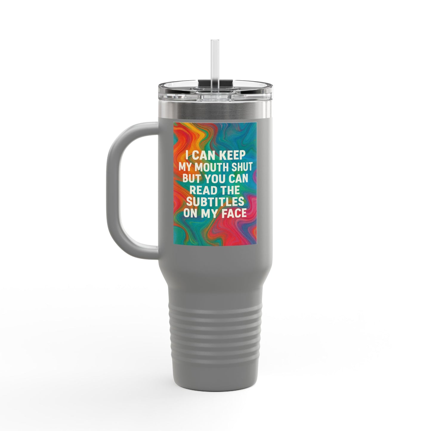 Subtitles Insulated Travel Mug