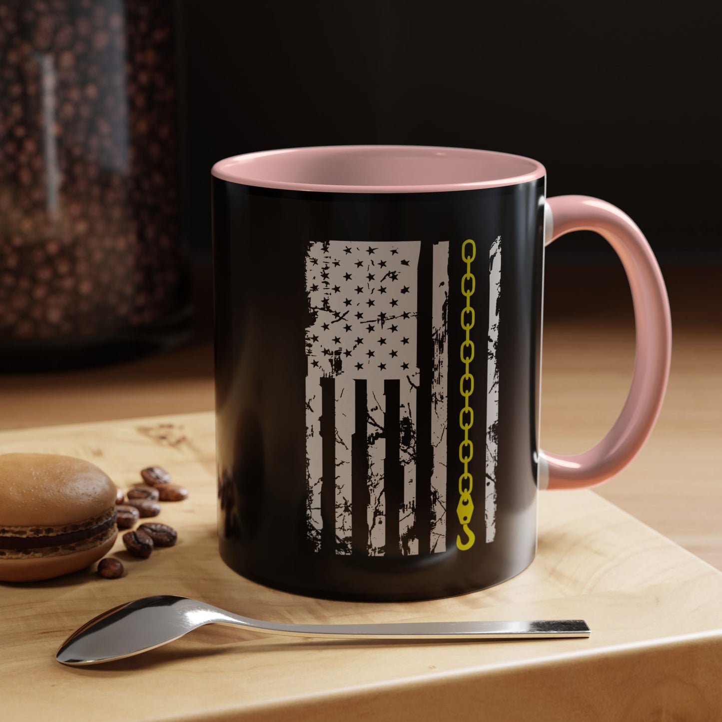 Thin Yellow Line 2-Tone Coffee Mug