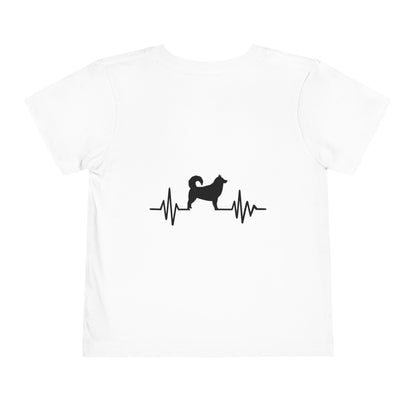 My Heart Beats For Malamutes Toddler Unisex Short Sleeve Crewneck Tee