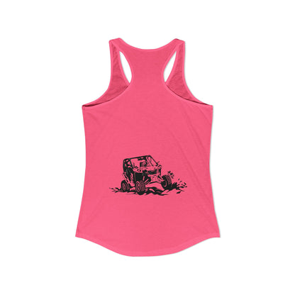 Slingin' Mud Side By Side Women's Racerback Tank
