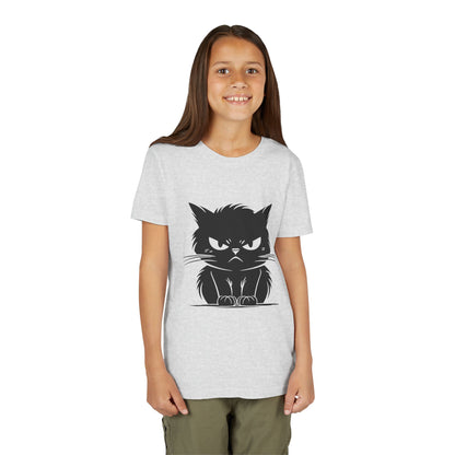 Angry Cat Youth Unisex Short Sleeve Crewneck Tee