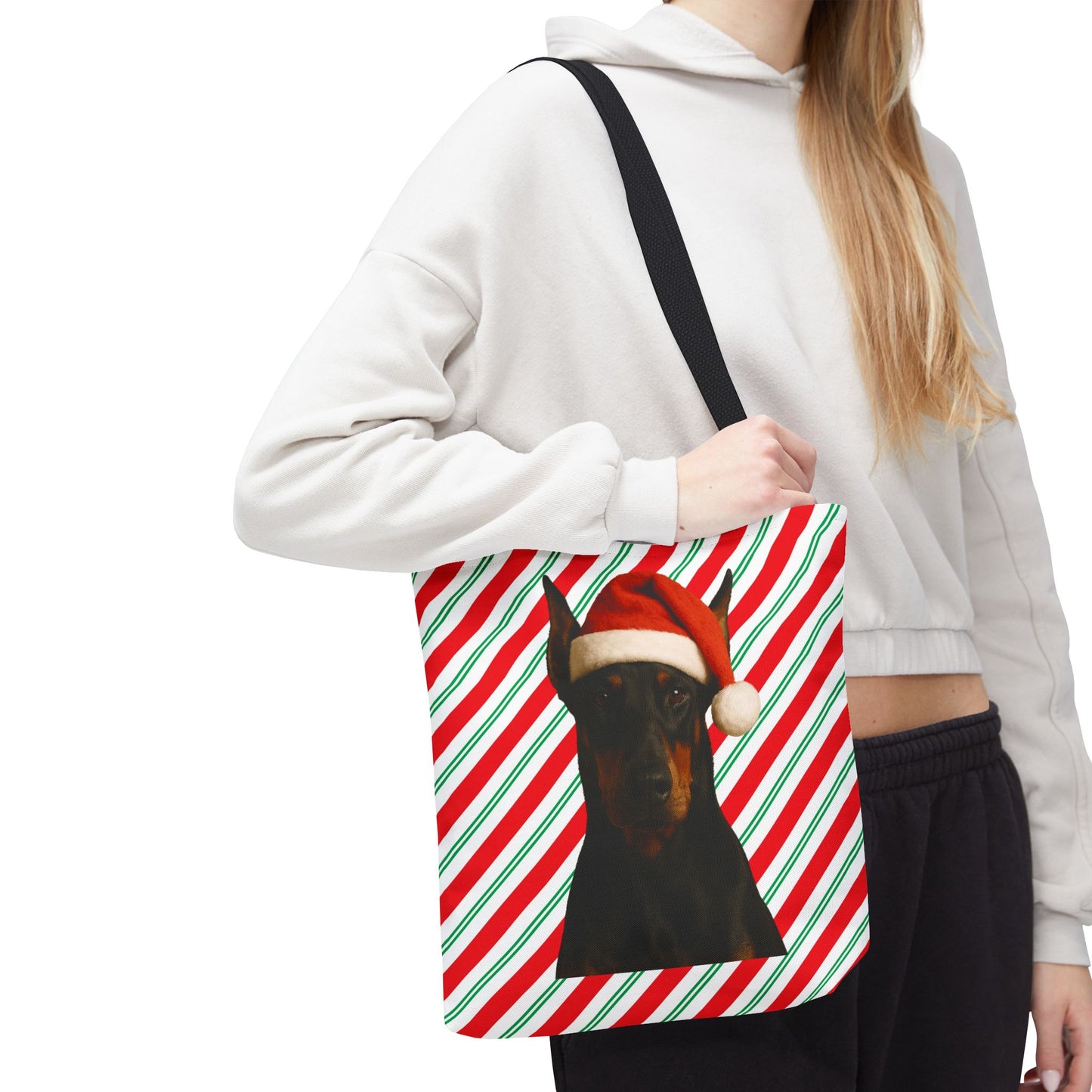 Santa Paws Doberman Tote Bag