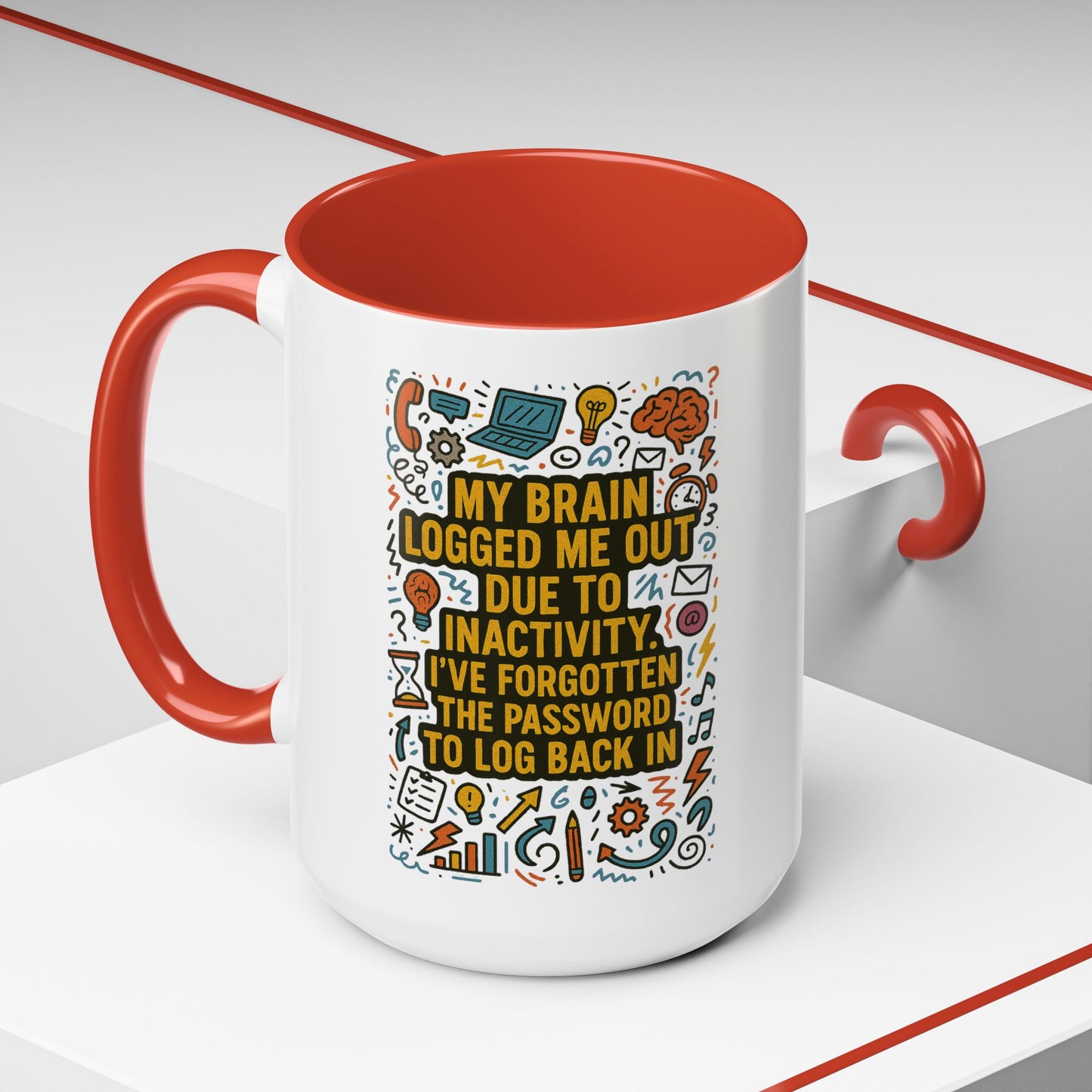 Logged Out 2-Tone Coffee Mug