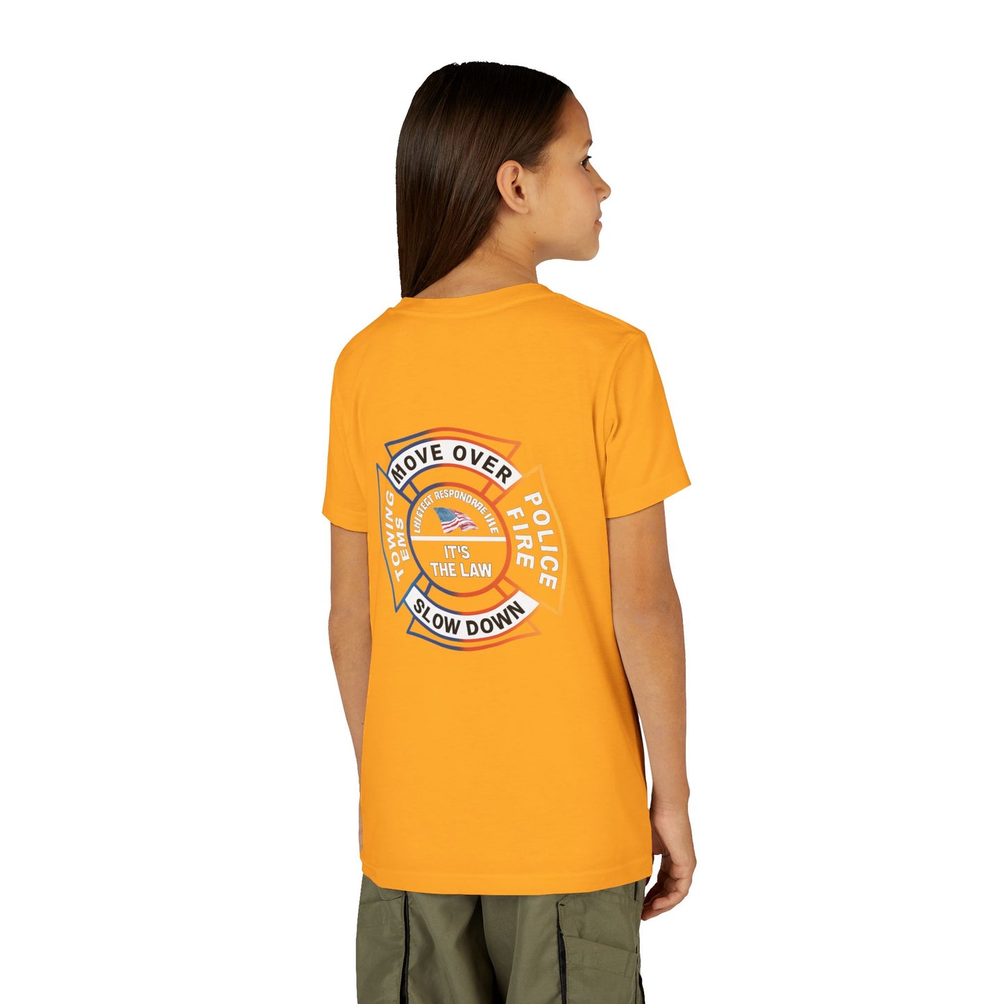 Let First Responders Live Youth Unisex Short Sleeve Crewneck Tee