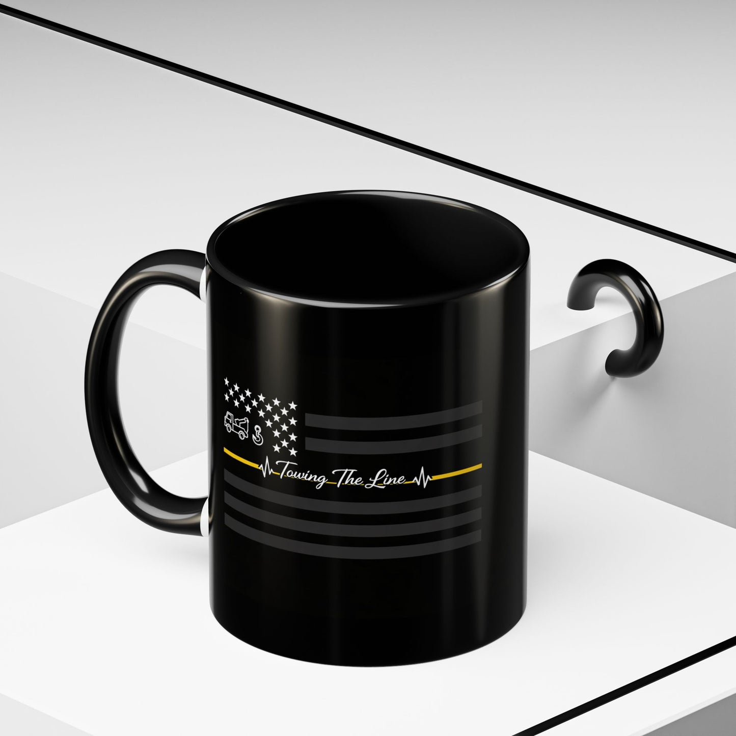 Thin Yellow Line 2-Tone Coffee Mug