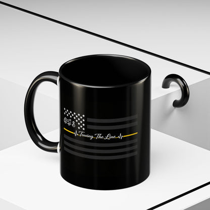 Thin Yellow Line 2-Tone Coffee Mug