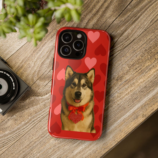 Cupid's Companion Malamute iPhone Case