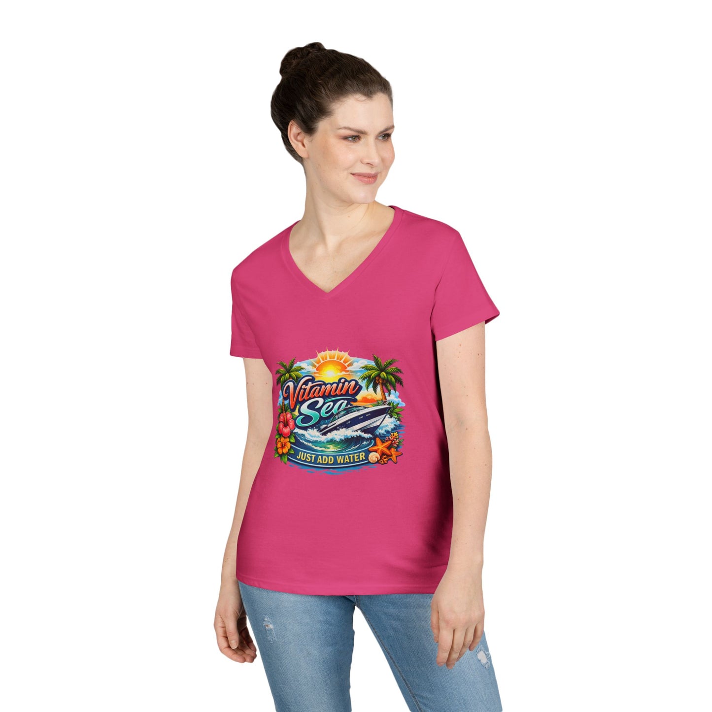 Vitamin Sea Women's V-Neck T-Shirt