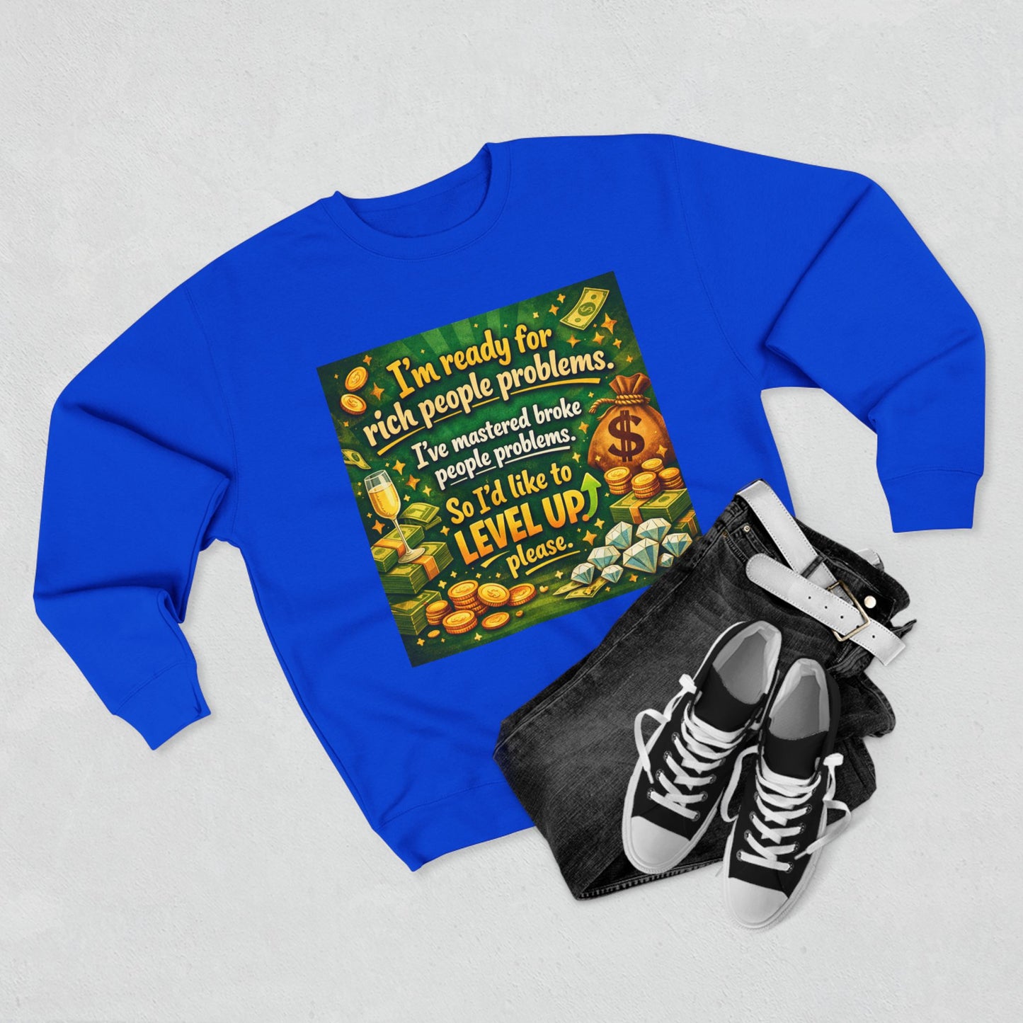 Level Up Unisex Crewneck Sweatshirt