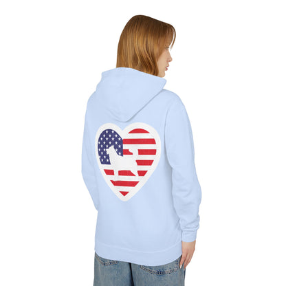 Malamute Flag Unisex Lightweight Hoodie