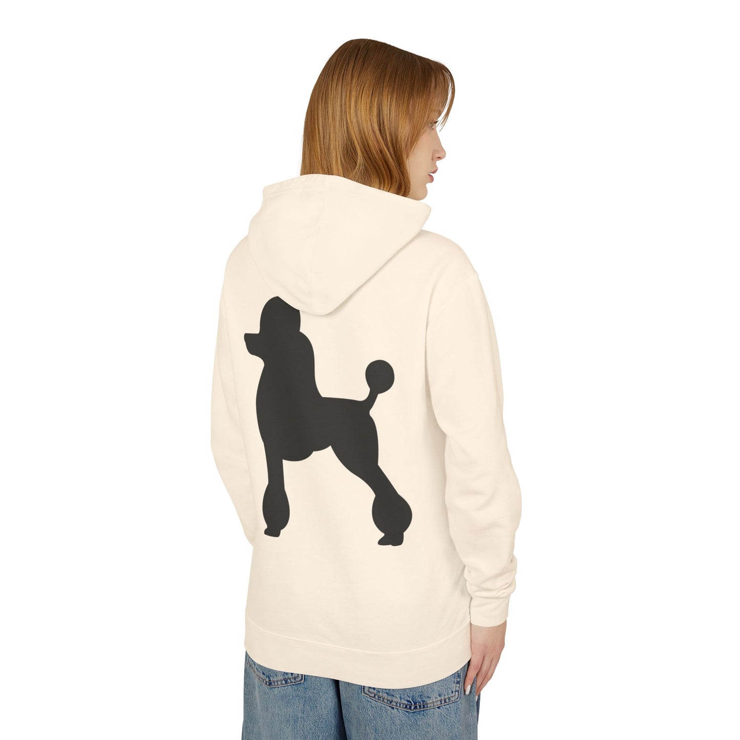 Poodle Silhouette Unisex Lightweight Hoodie
