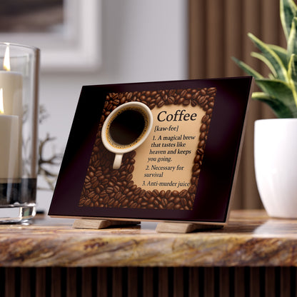 Coffee Definition Ceramic Photo Tile